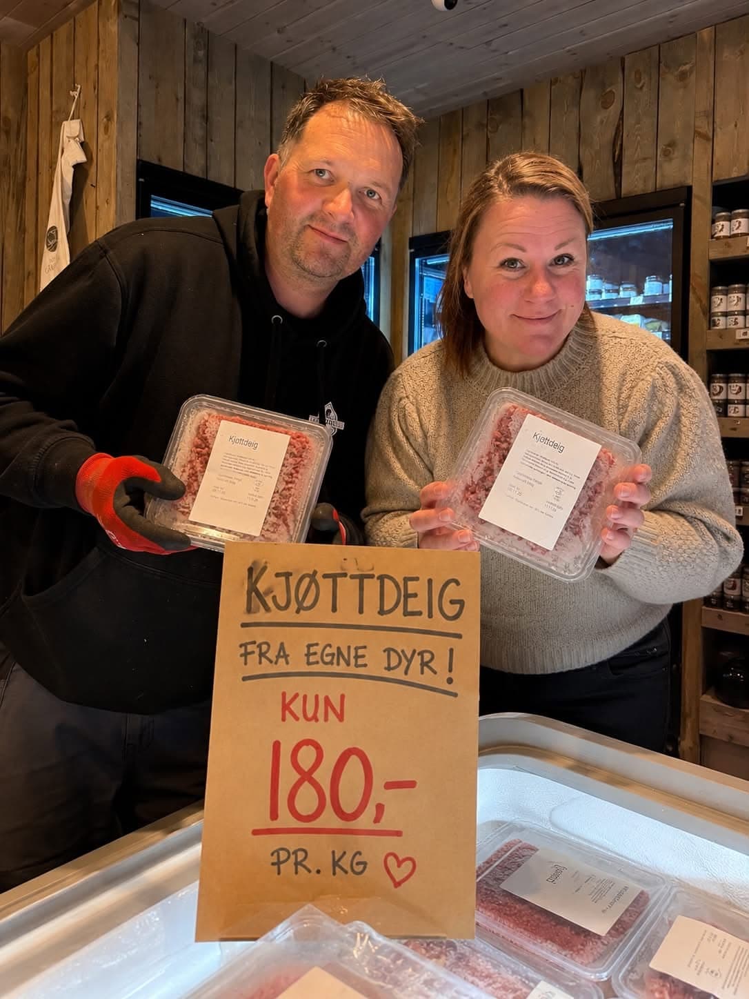 Kjøttdeig fra egne dyr